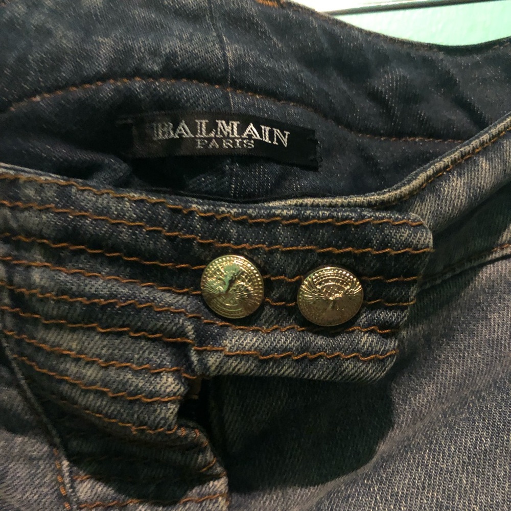 BALMAIN Biker jean